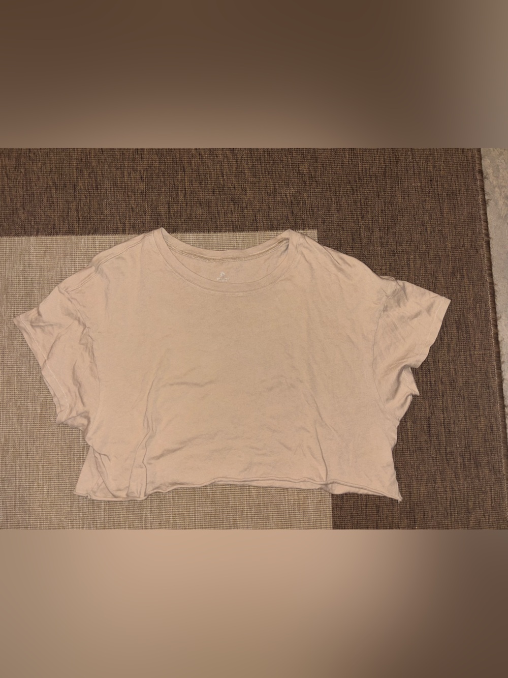Aerie OFFLINE Tan Crop Tee Size M